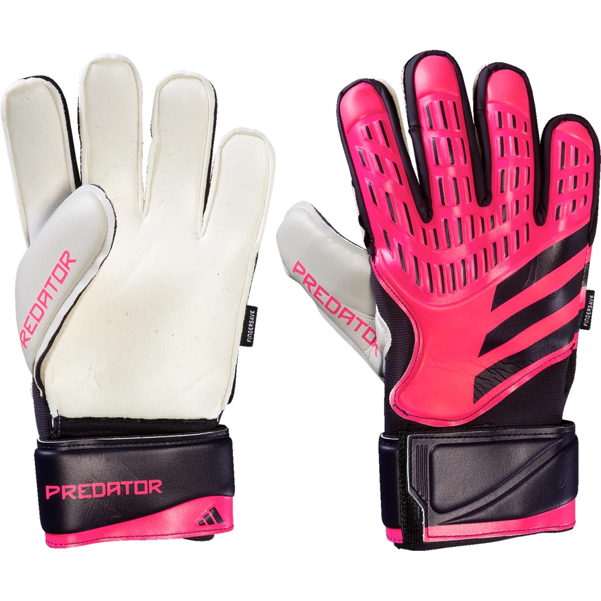 adidas Predator Match Fingersave Goalkeeper Glove (Turbo/Black)