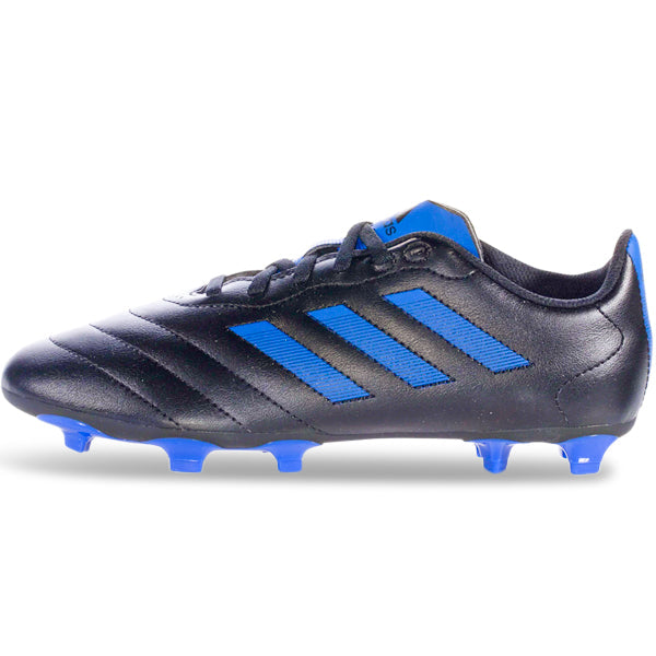 adidas Jr. Goletto VIII Firm Ground Soccer Cleats (Black/Team Royal Blue)