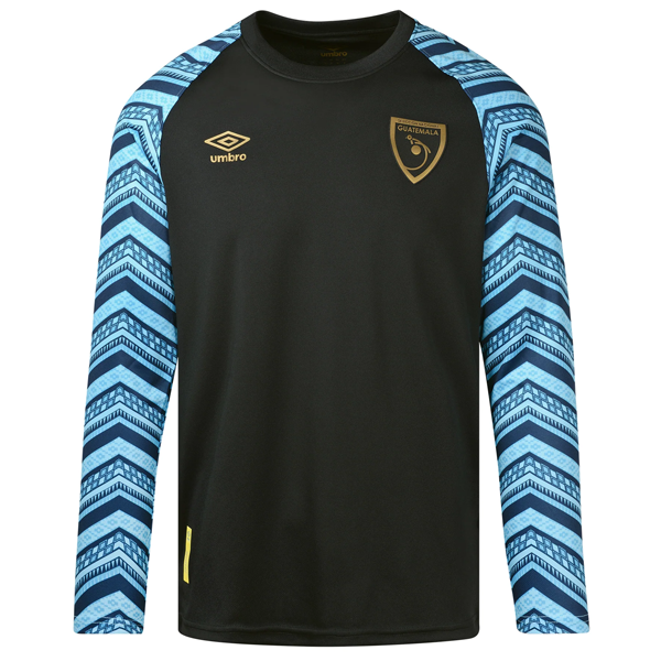 Umbro Guatemala Long Sleeve Prematch Jersey 23/24 (Black/Blue/Gold