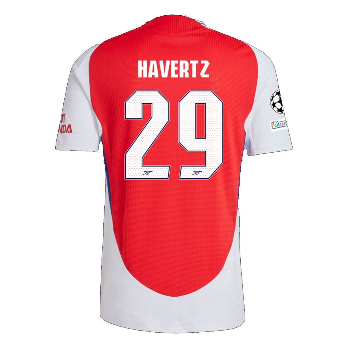 adidas Arsenal Authentic Kai Havertz Home Jersey w/ Champions League Patches 24/25 (Better Scarlet/White)