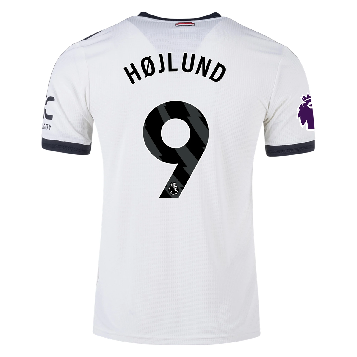 adidas Manchester United Rasmus Højlund Authentic Third Jersey w/ EPL Patch 24/25 (Off White)