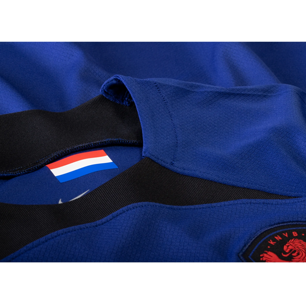 Nike Netherlands Frenkie De Jong Away Jersey 22/23 (Deep Royal/Habanero Red)