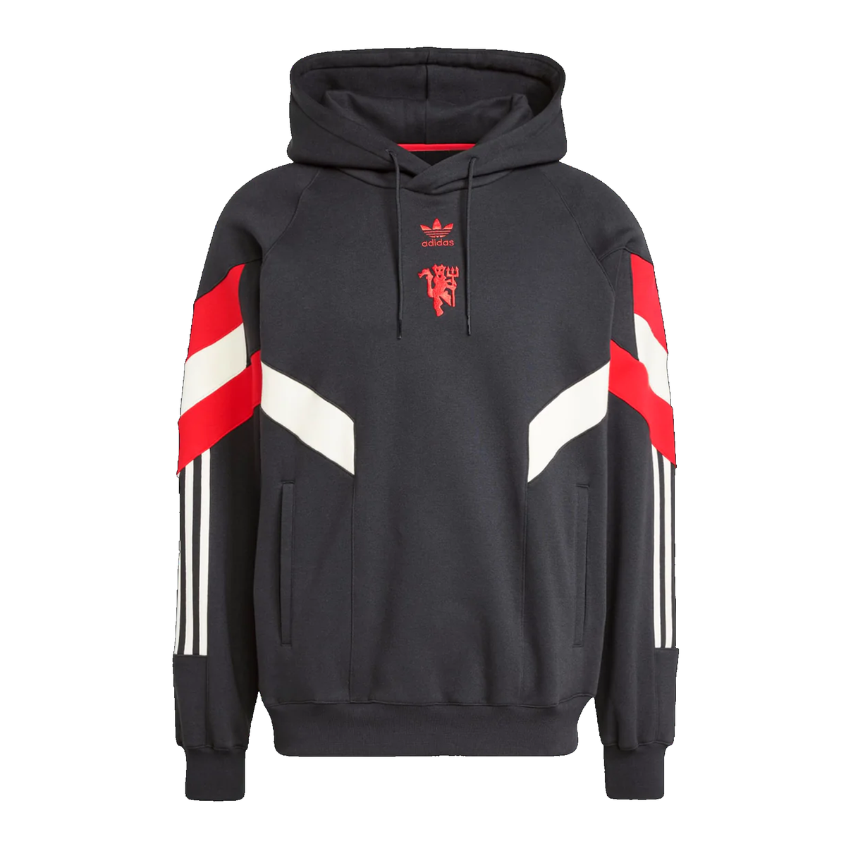 adidas Manchester United Orginals Hoodie 24/25 (Black/MUFC Red)