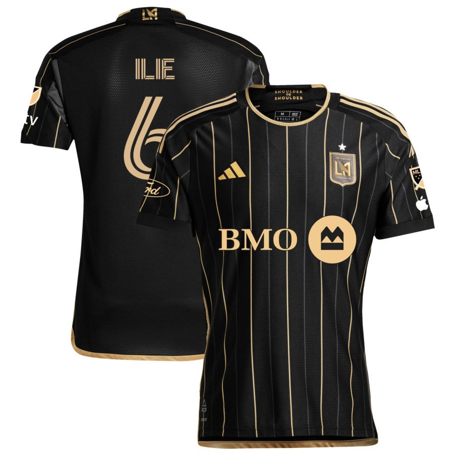 adidas LAFC Authentic Ilie Sanchez Home Jersey w/ MLS + Apple TV + Ford Patches 24/25 (Black/Gold)