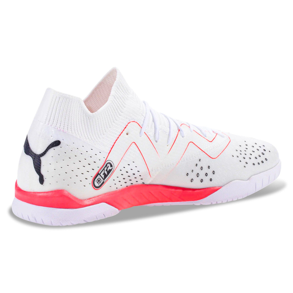 Puma  Future Match IT Indoor Soccer Shoes (Puma White/Fire Orchid)