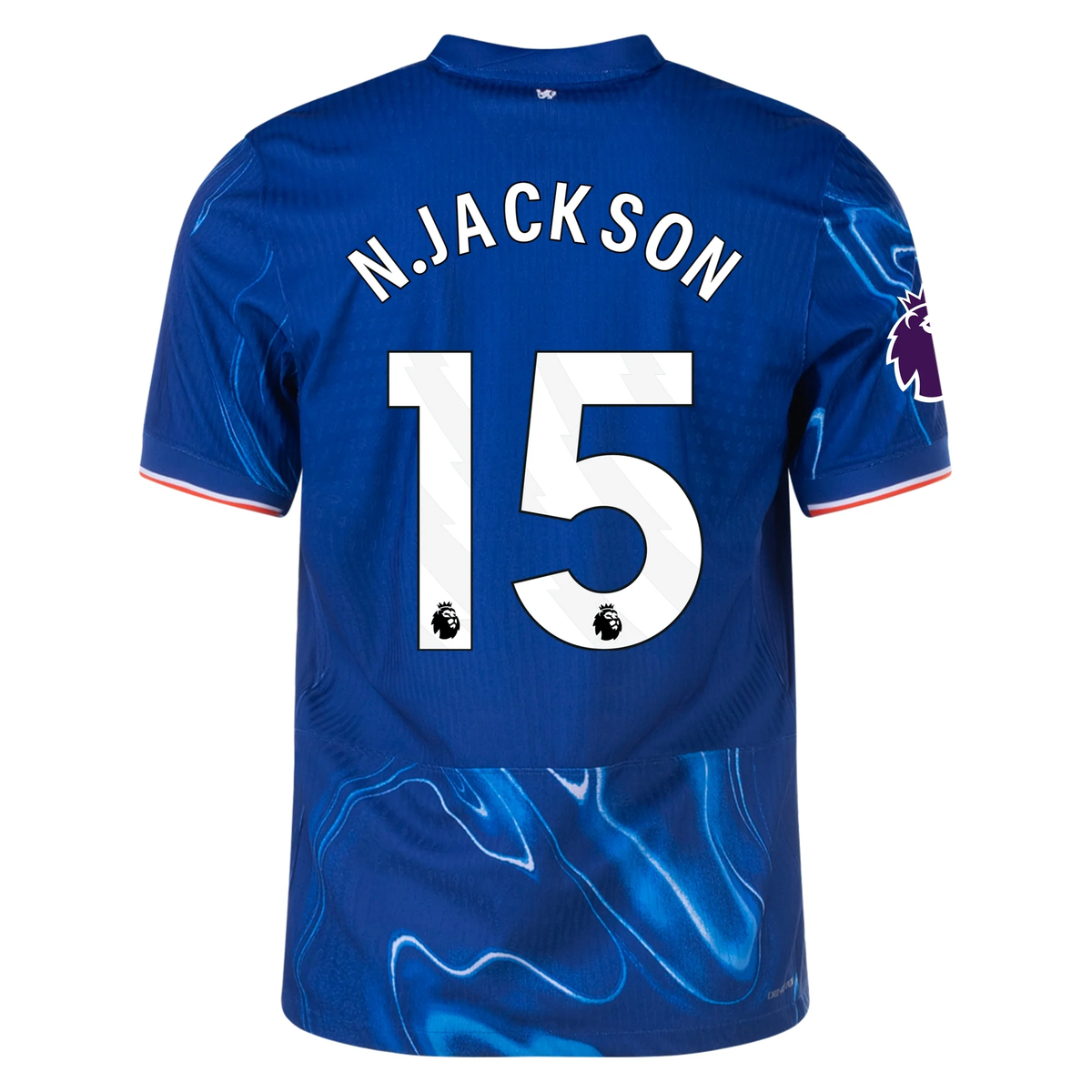 Nike Chelsea Authentic Nicholas Jackson Home Jersey w/ EPL Patch 24/25 (Rush Blue/Team Orange)