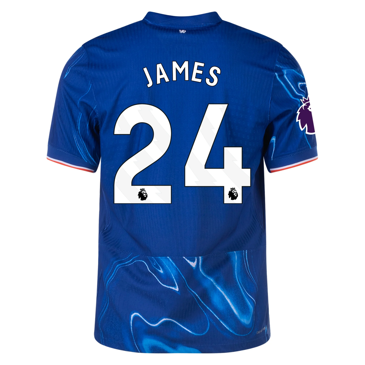 Nike Chelsea Authentic Reece James Home Jersey w/ EPL Patch 24/25 (Rush Blue/Team Orange)