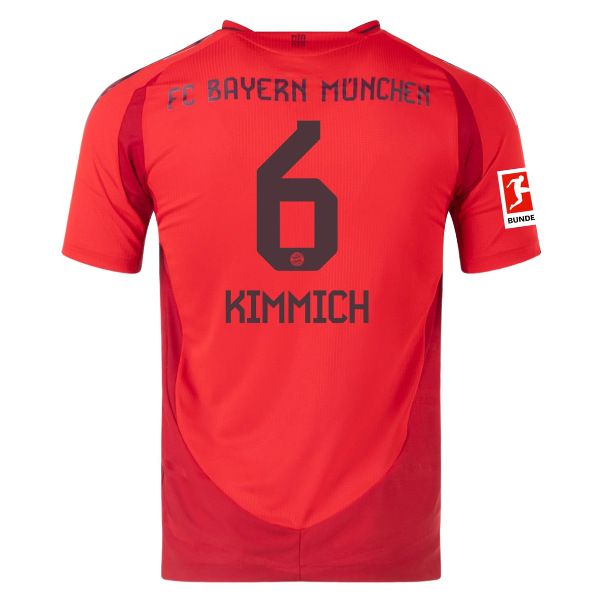 adidas Bayern Munich Authentic Joshua Kimmich Home Jersey w/ Bundesliga Patch 24/25 (Red)