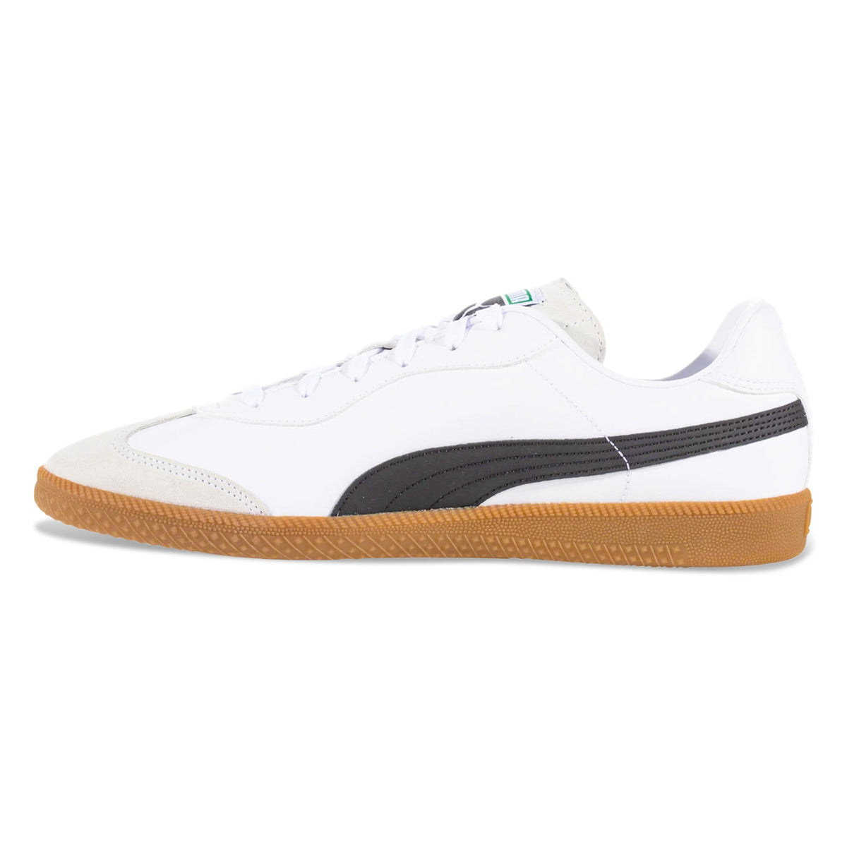 Puma King 21 Indoor Soccer Shoes (Puma White/Puma Black/Gum)