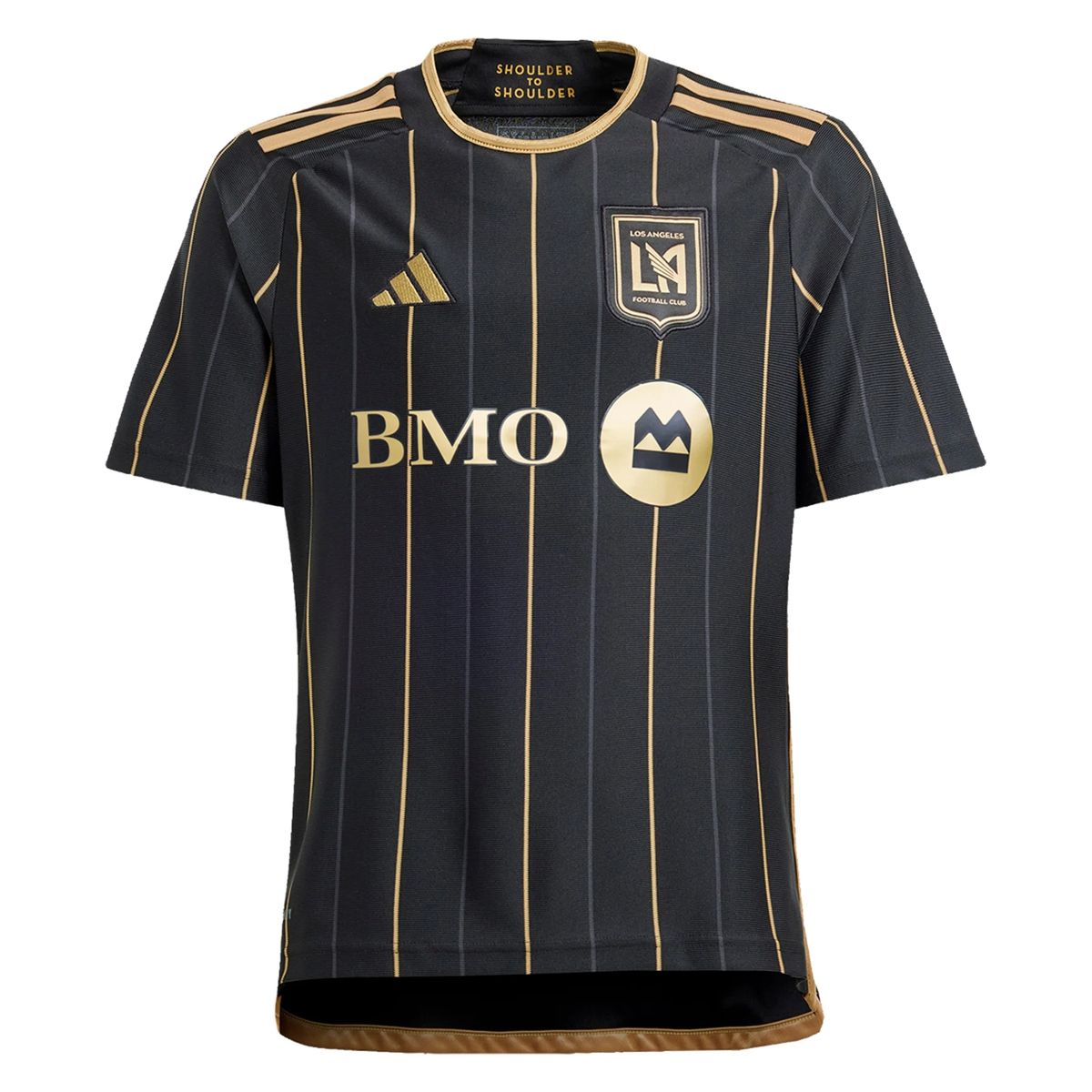 adidas Youth LAFC Eduard Atuesta Home Jersey 24/25 w/ BMO Sponsor (Black/Gold)