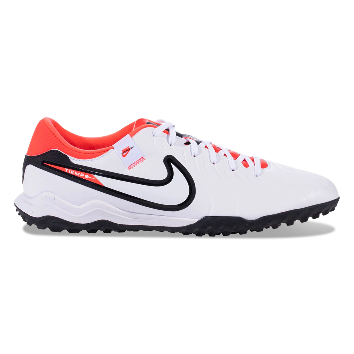 Nike Legend 10 Academy Turf Soccer Shoes (White/Black/Bright Crimson)