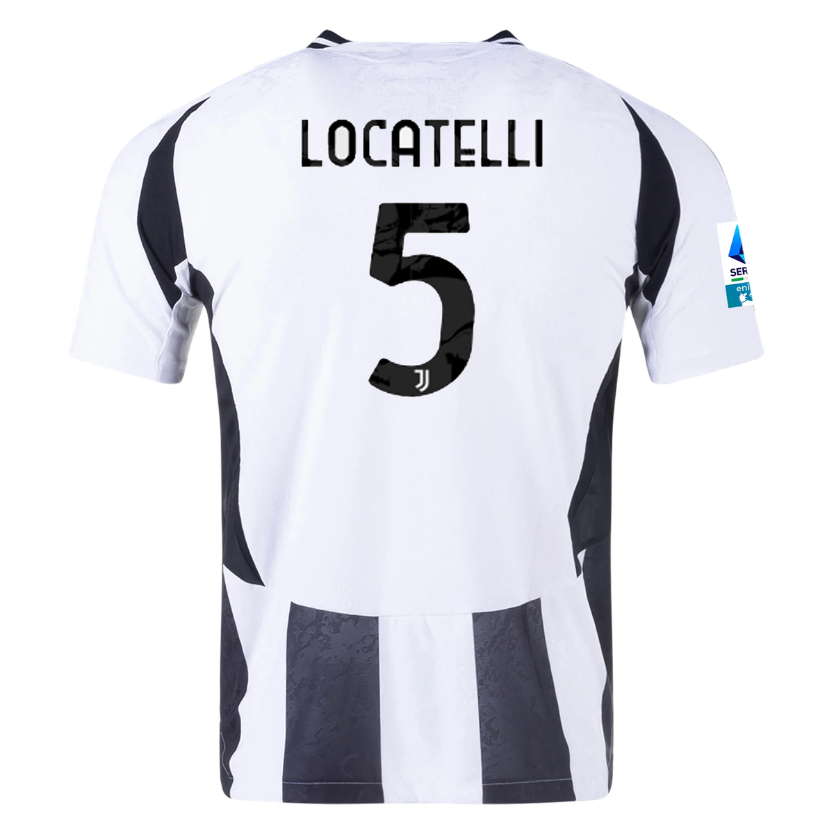 adidas Juventus Authentic Manuel Locatelli Home Jersey w/ Serie A Patch 24/25 (White/Black)