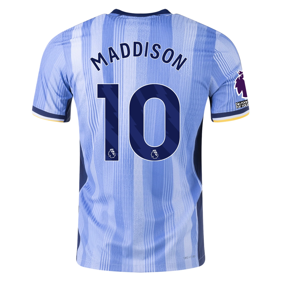 Nike Tottenham James Maddison Authentic Away Jersey w/ EPL + No Room For Racism Patches 24/25 (Cobalt Bliss/Binary Blue)