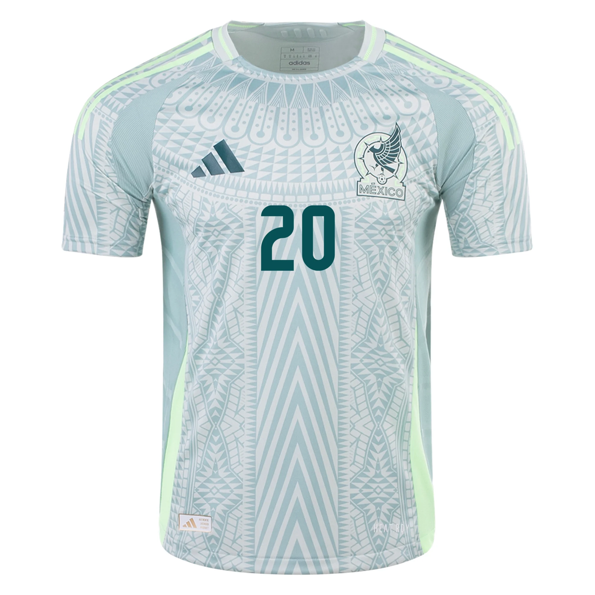 adidas Mens Mexico Authentic Henry Martín Away Jersey 24/25 (Linen Green)