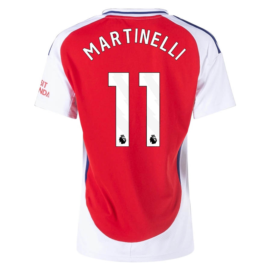 adidas Womens Arsenal Gabriel Martinelli Home Jersey 24/25 (Better Scarlet/White)