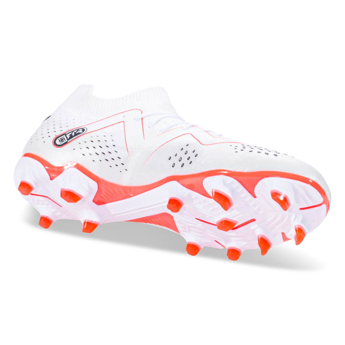 Puma Future Match FG/MG Soccer Cleats (Puma White/Fire Orchid)