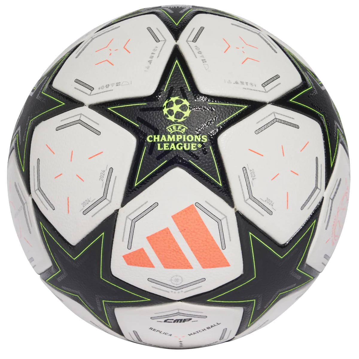 adidas UCL Competition Ball 24/25 (White/Black/Solar Yellow)