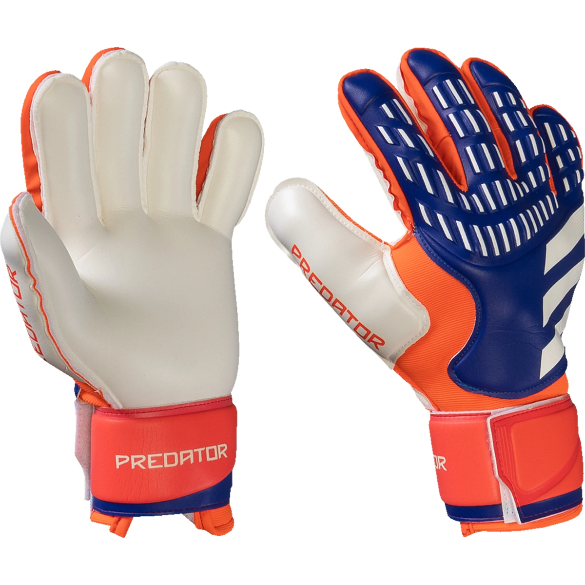 adidas Predator Goalkeeper Match Finger Save Glove (Lucid Blue/Solar Red)