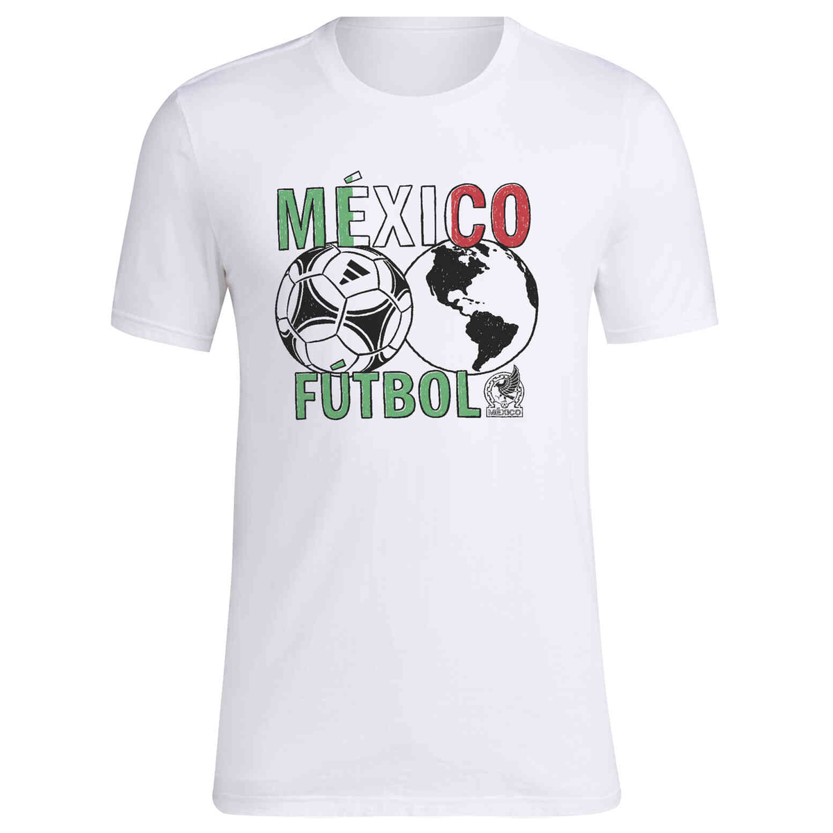 adidas Mexico 2024 World T-Shirt (White)