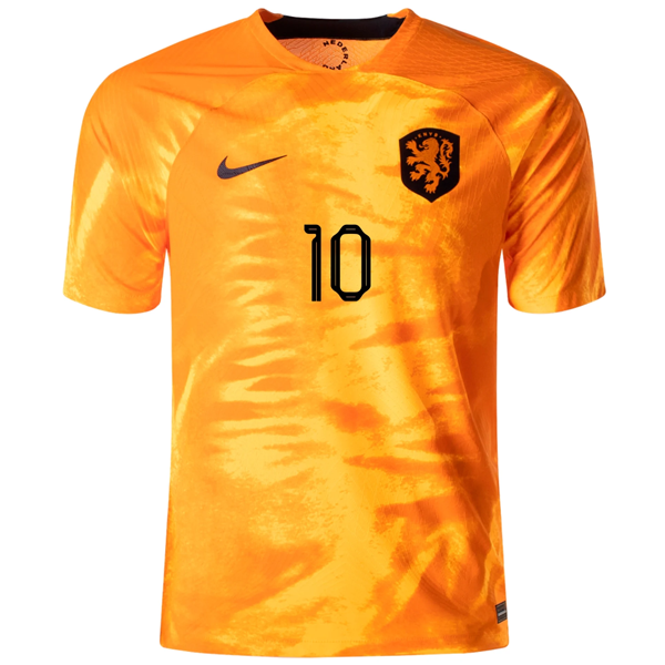 Nike Netherlands Memphis Depay Match Authentic Home Jersey 22/23 (Laser Orange/Black)