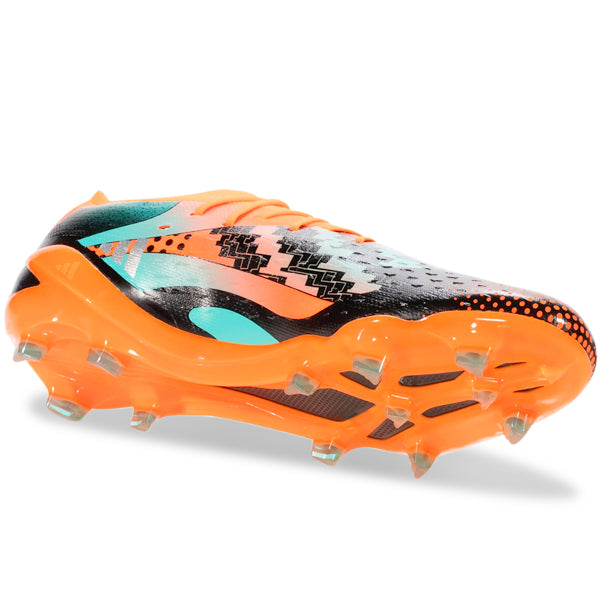 adidas X Speedportal Messi.1 Firm Ground Soccer Cleats (Team Solar Orange/Metallic Silver)