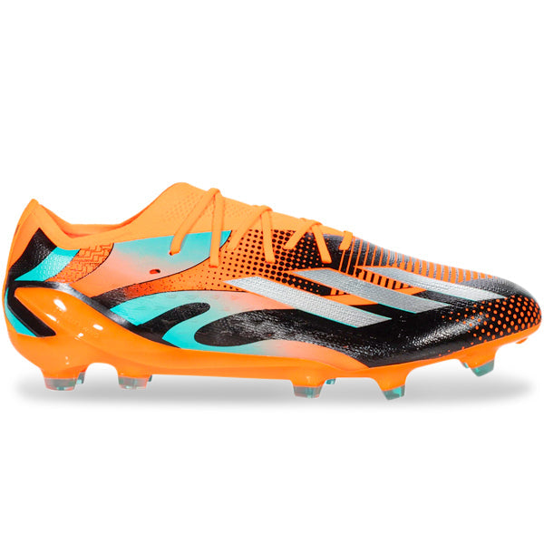 adidas X Speedportal Messi.1 Firm Ground Soccer Cleats (Team Solar Orange/Metallic Silver)