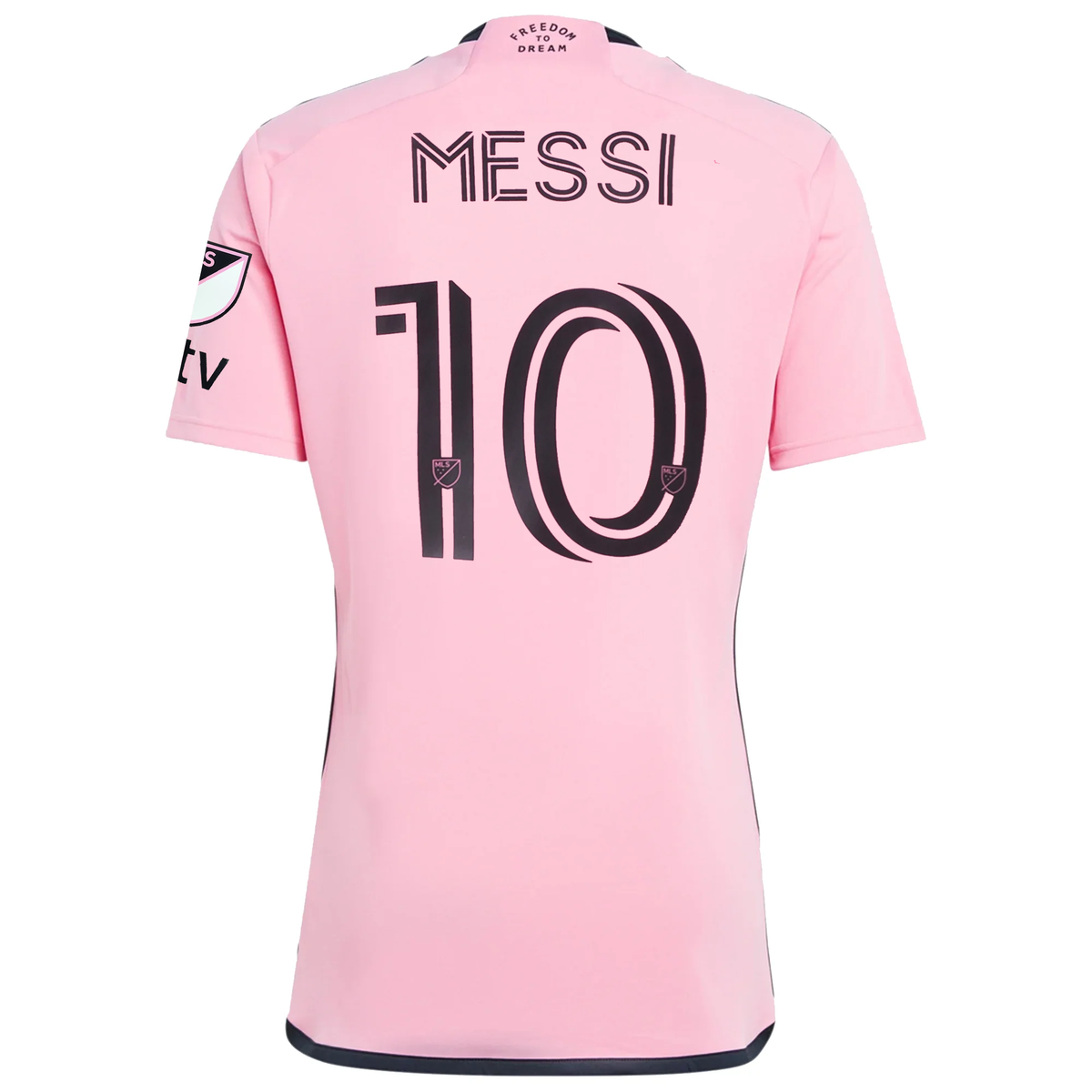 adidas Inter Miami Lionel Messi Royal Caribbean Home Jersey w/ MLS + Apple TV Patches 24/25 (Easy Pink)