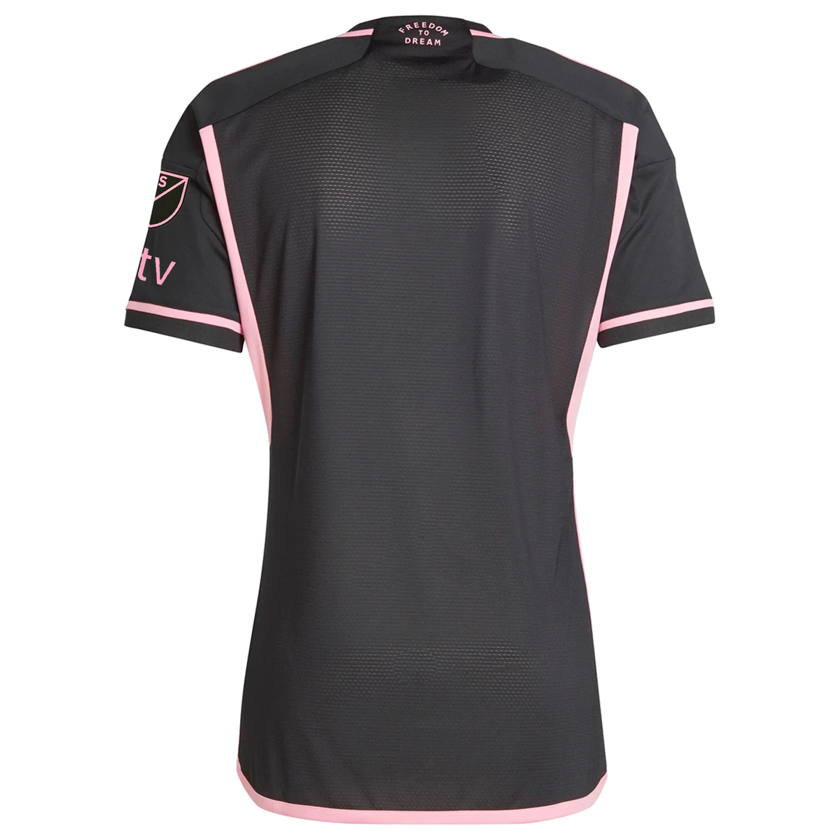 adidas Inter Miami Authentic Royal Caribbean Away Jersey w/ MLS + Apple TV Patches 23/24 (Black/Bliss Pink)