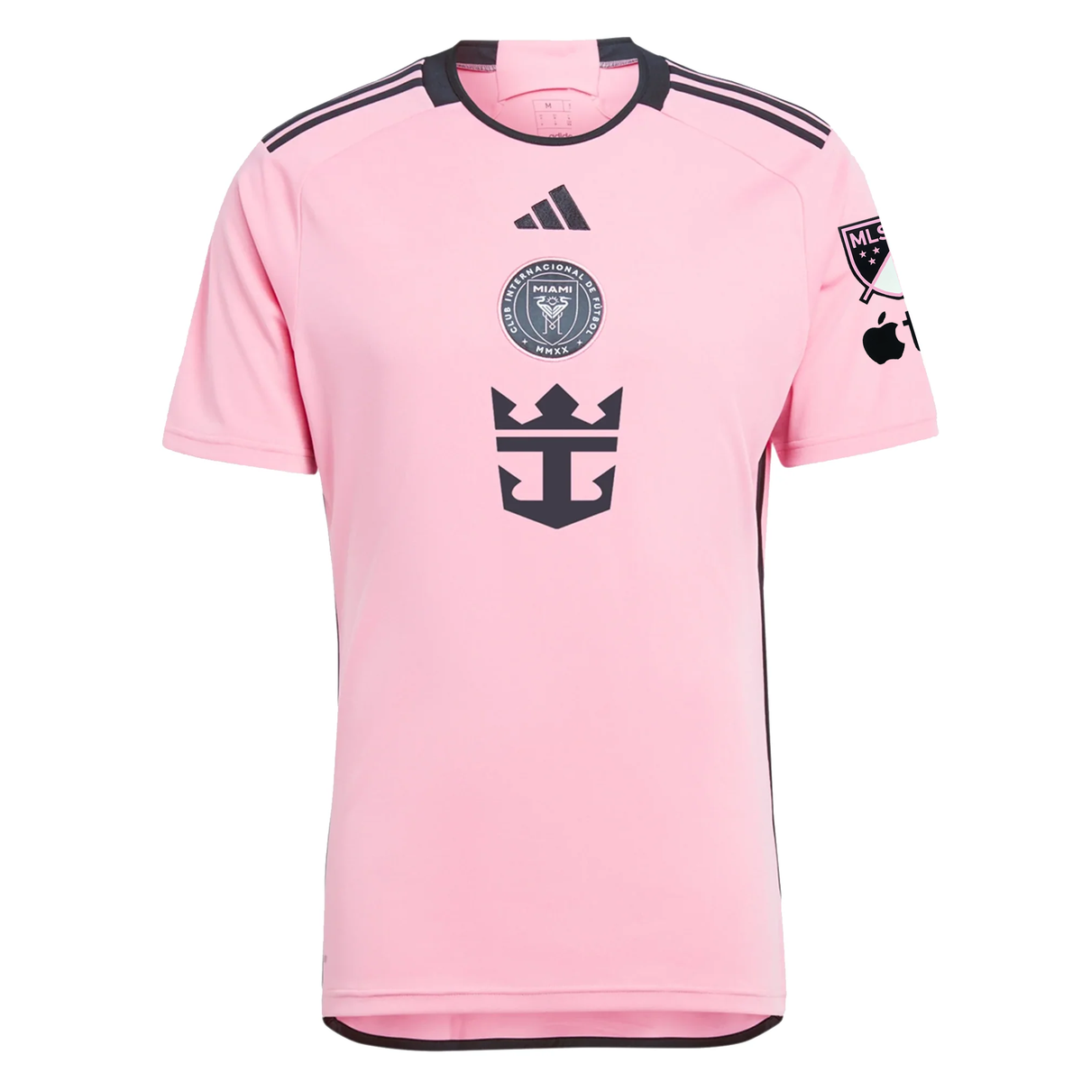 adidas Inter Miami Jordi Alba Royal Caribbean Home Jersey w/ MLS + Apple TV Patches 24/25 (Easy Pink)