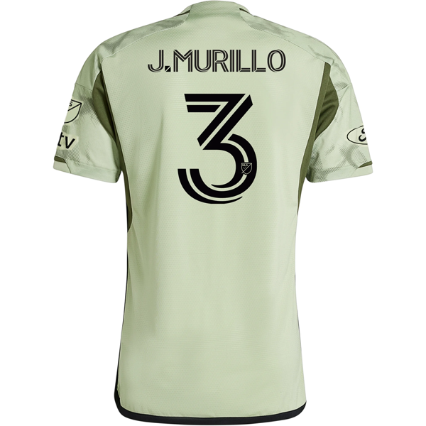 adidas LAFC Authentic Jesús Murillo Away Jersey w/ MLS + Apple TV + Ford Patches 24/25 (Magic Lime)