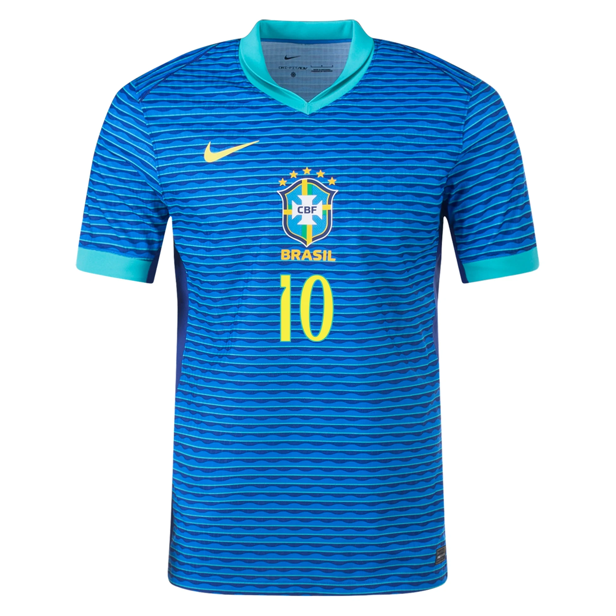 Nike Brazil Authentic Neymar Jr. Away Jersey 24/25 Soar/Dynamic Yellow)