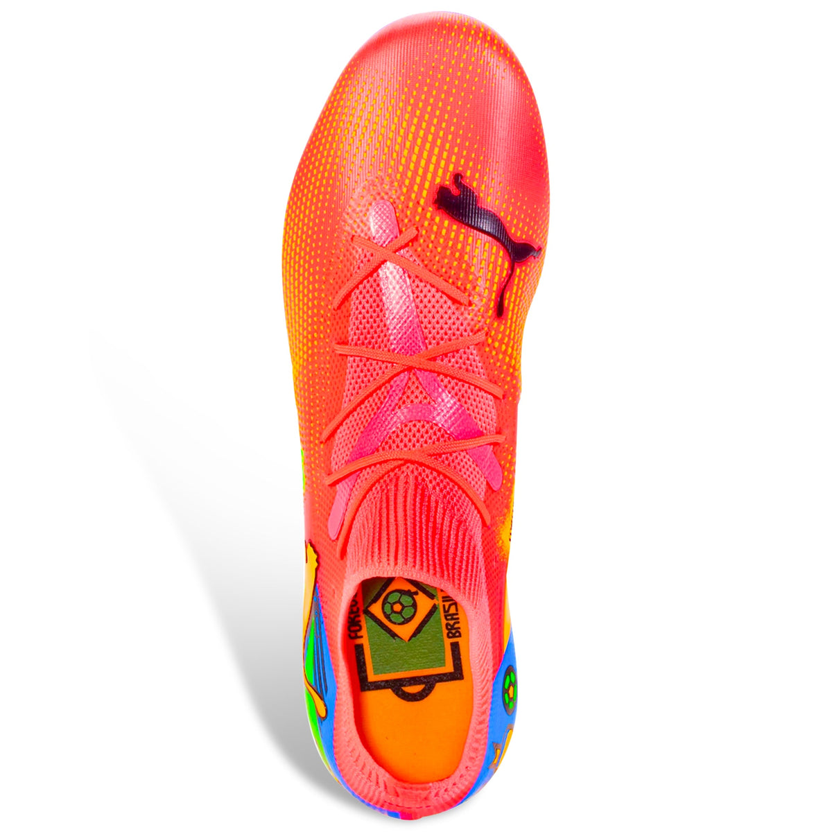 Puma Future 7 Match NJR FG/AG Soccer Cleats (Sunset Glow/Puma Black)