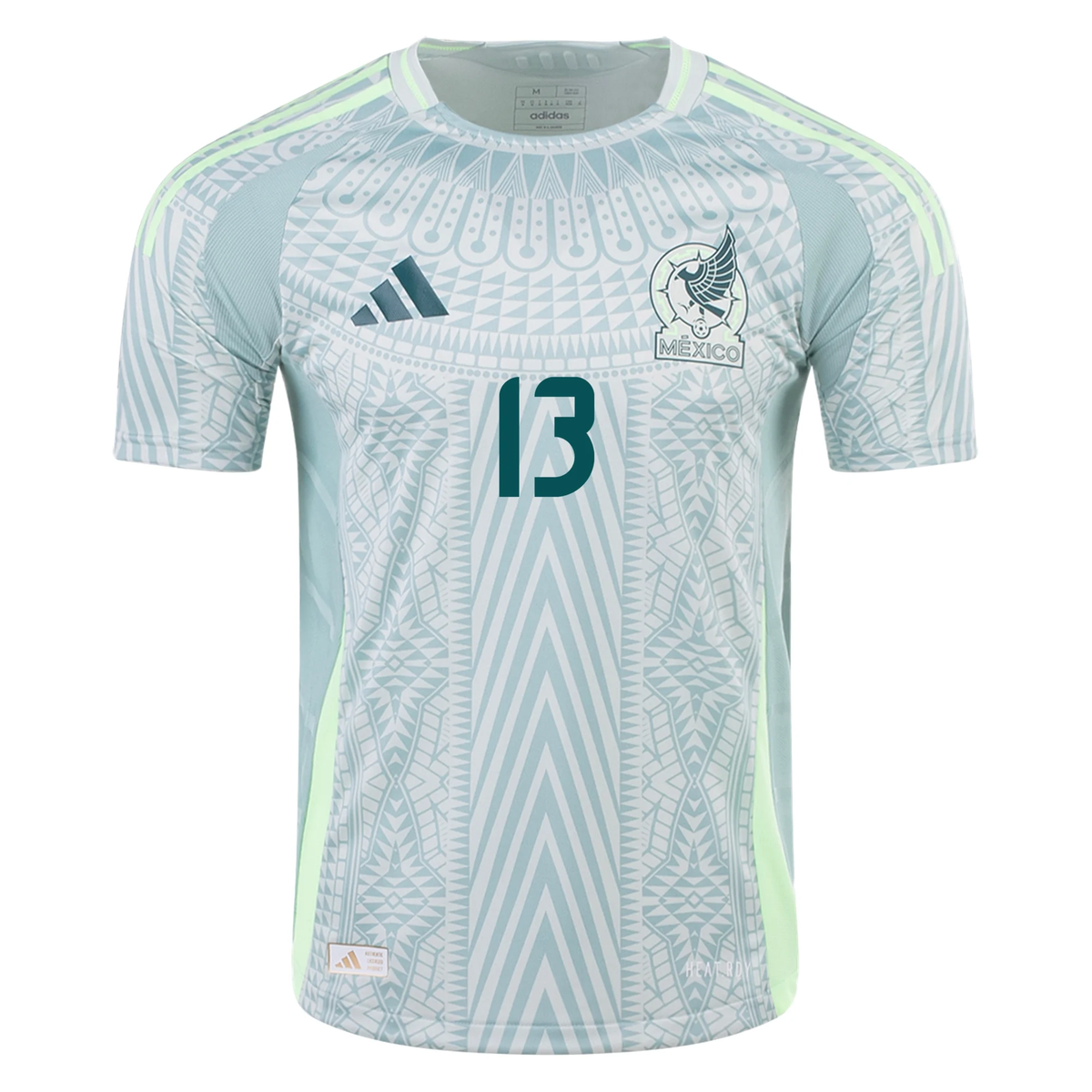 adidas Mens Mexico Authentic Guillermo Ochoa Away Jersey 24/25 (Linen Green)