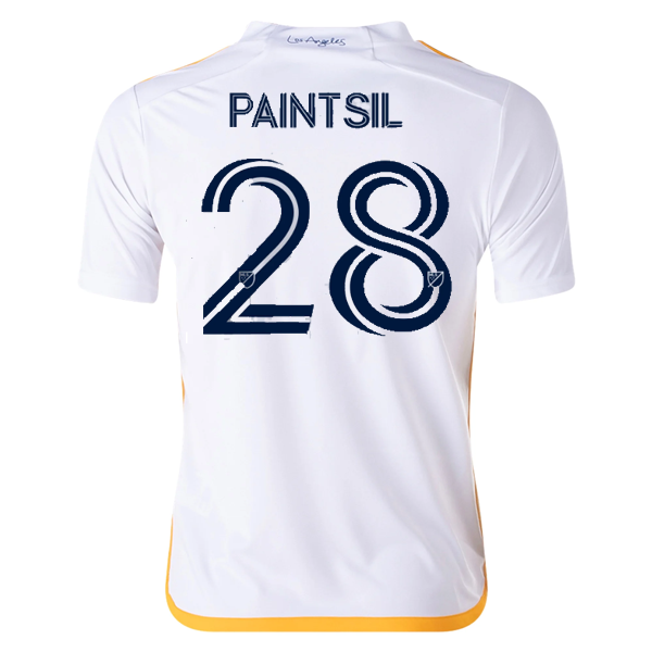 adidas Youth LA Galaxy Joseph Paintsil Home Jersey 24/25 (White/Yellow/Navy)