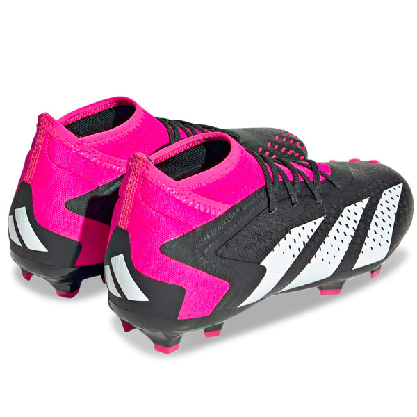 adidas Jr. Predator Accuracy.1 Firm Ground Soccer Cleats (Core Black/Team Shock Pink)