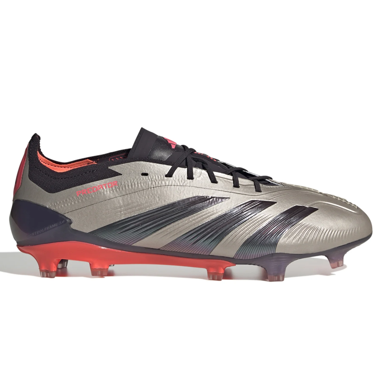 adidas Predator Elite FG Soccer Cleats (Platinum/Black/Carbon)