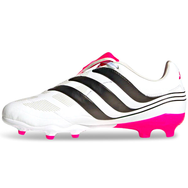 adidas Jr. Predator Precision.3 Firm Ground Soccer Cleats (White/Team Shock Pink)