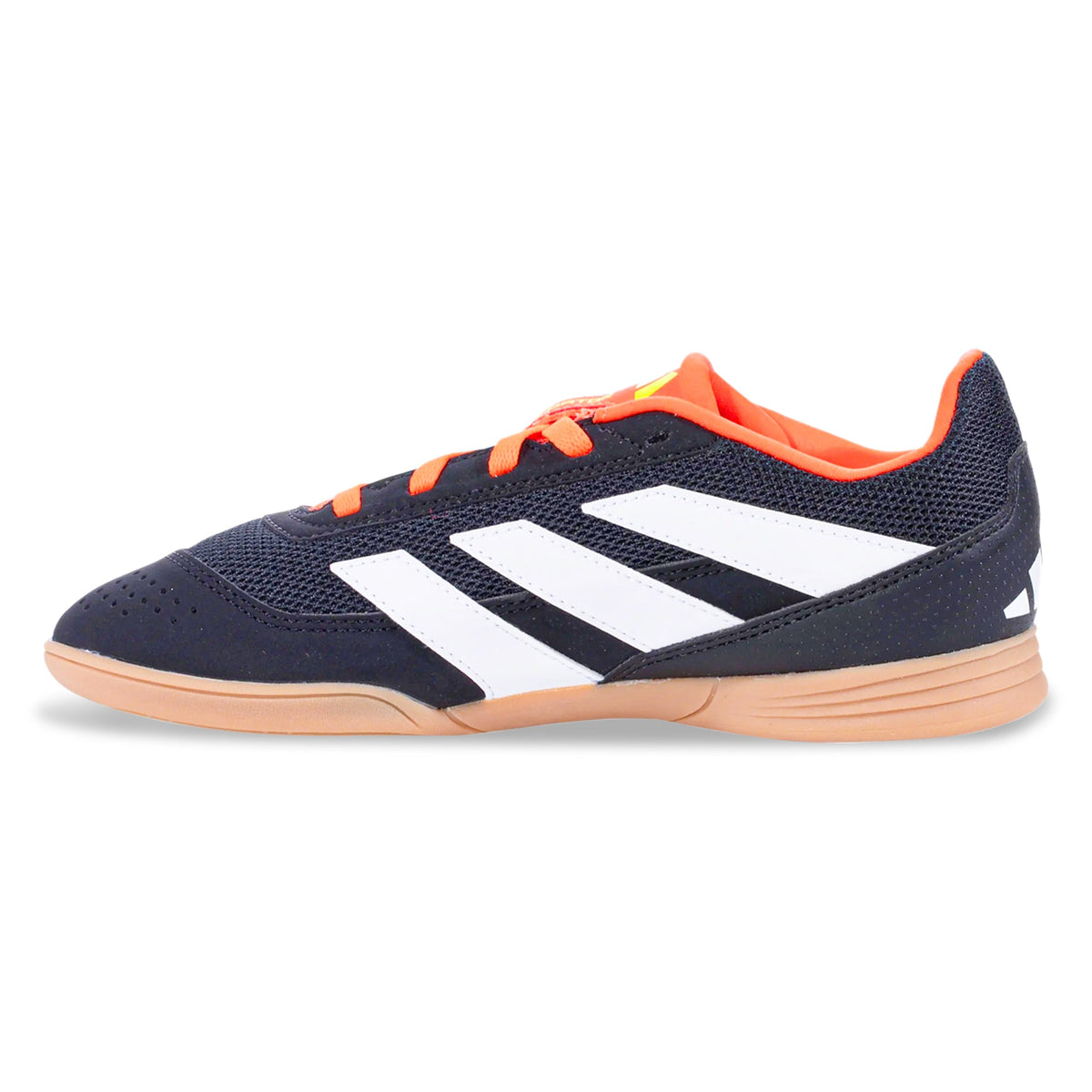 adidas Jr. Predator Club Sala Indoor Soccer Shoes (Core Black/White/Orange)