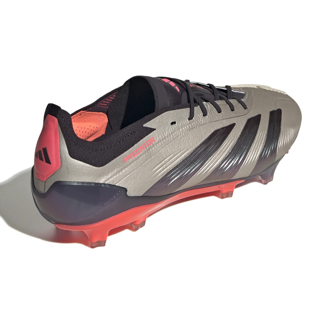 adidas Predator Elite FG Soccer Cleats (Platinum/Black/Carbon)