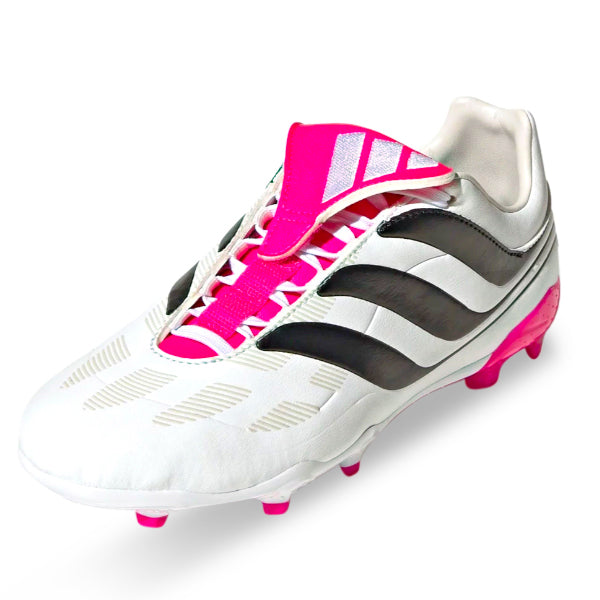 adidas Jr. Predator Precision.3 Firm Ground Soccer Cleats (White/Team Shock Pink)