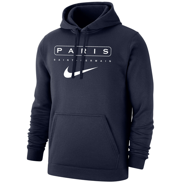 Nike Paris Saint-Germain Fleece Hoodie (Navy)