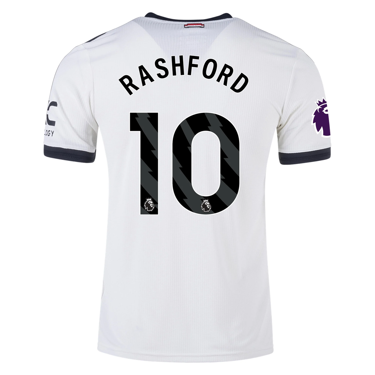 adidas Manchester United Marcus Rashford Authentic Third Jersey w/ EPL Patch 24/25 (Off White)