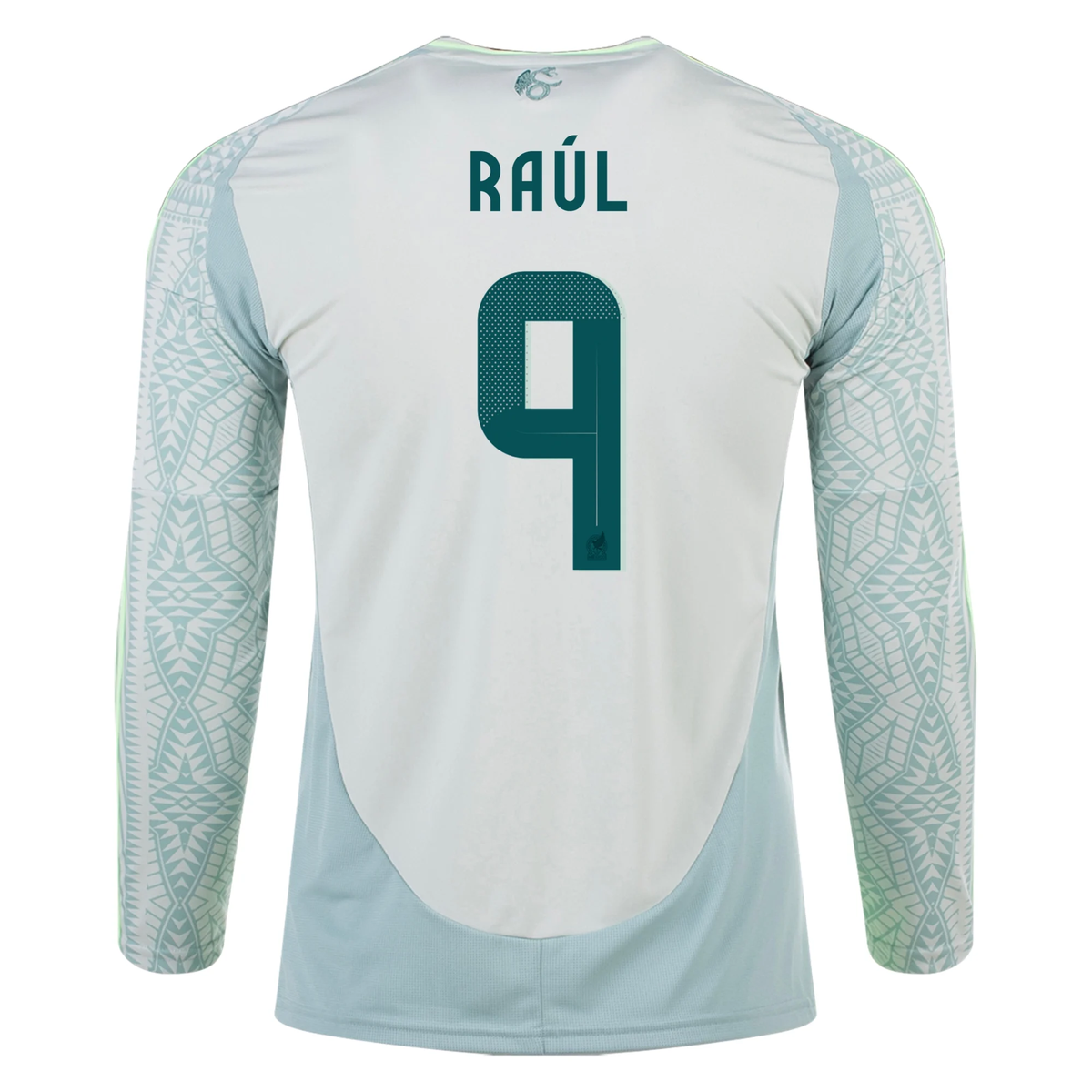 adidas Mens Mexico Raúl Jiménez Away Long Sleeve Jersey 24/25 (Linen Green)