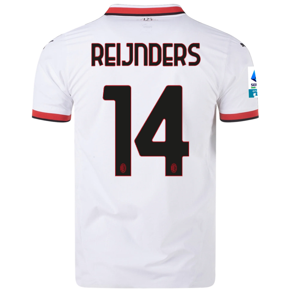 Puma AC Milan Authentic Tijjani Reijnders Away Jersey w/ Series A Patch 24/25 (Puma White)