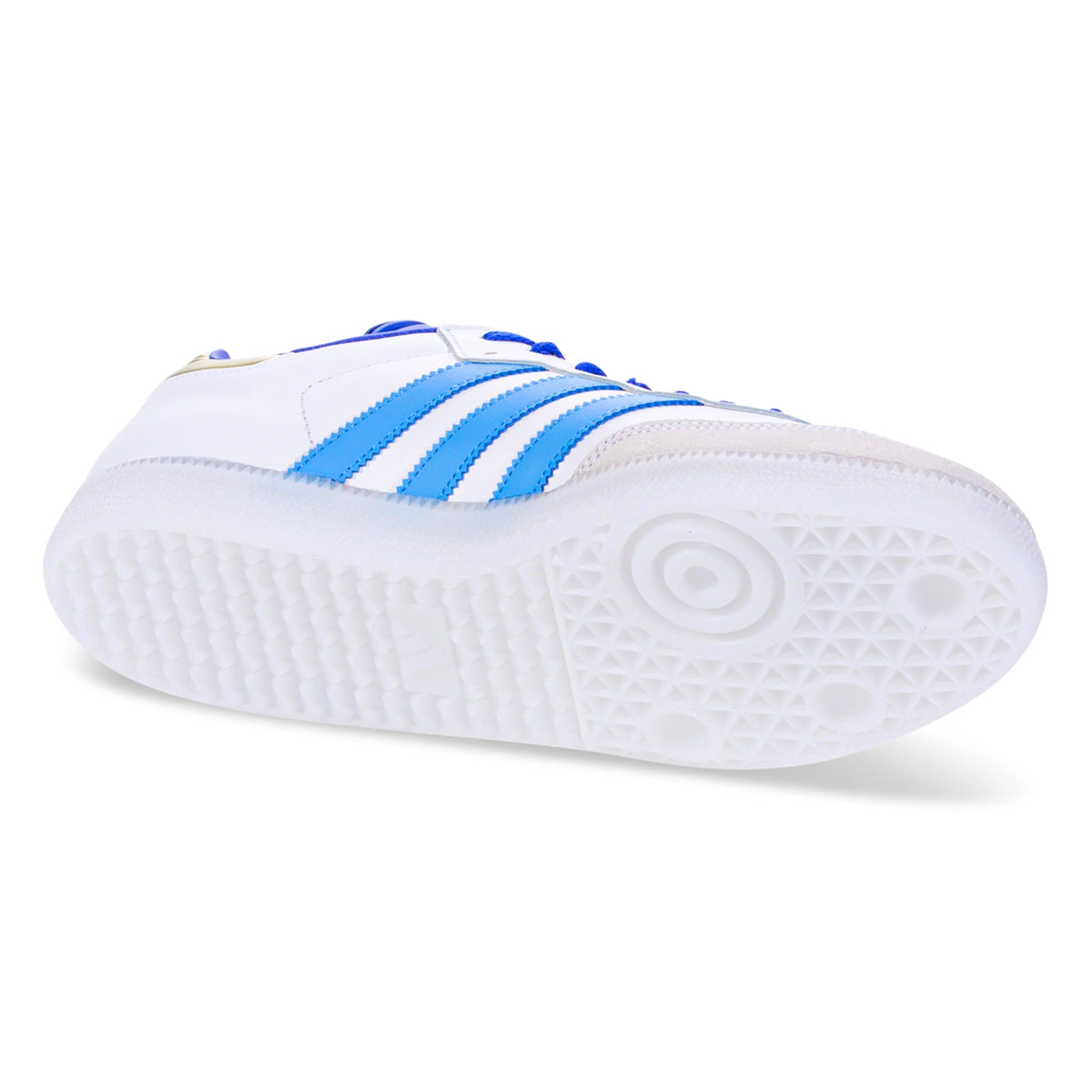 adidas Samba Messi Soccer Shoes (White/Gold/Sky Blue)