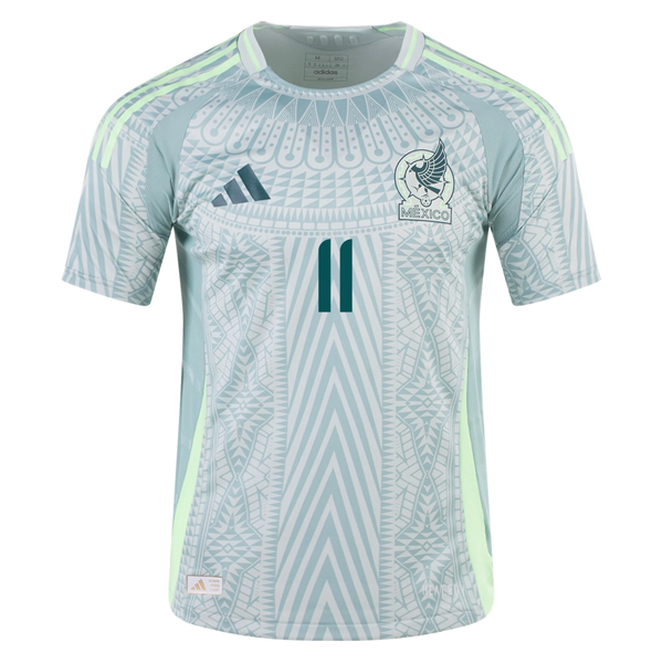 adidas Mexico Santiago Giménez Away Jersey 24/25 (Linen Green)