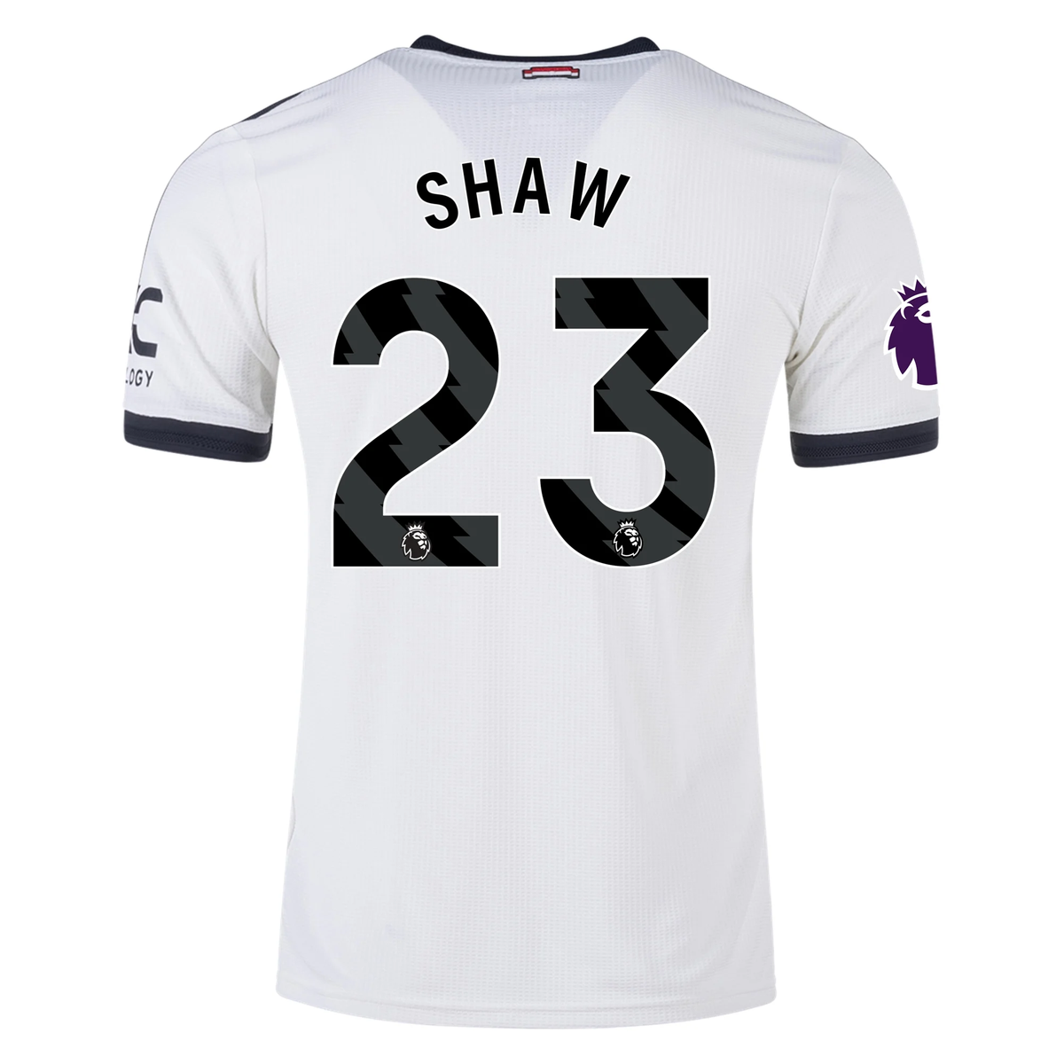 adidas Manchester United Luke Shaw Authentic Third Jersey w/ EPL Patch 24/25 (Off White)