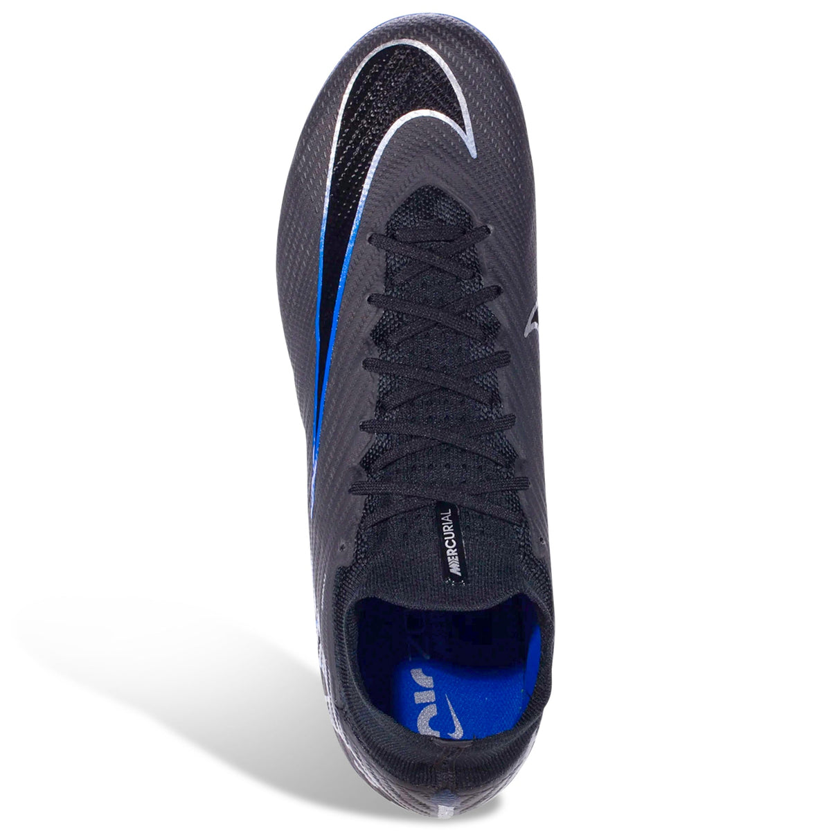 Nike Zoom Superfly 9 Elite AG-Pro Soccer Cleats (Black/Chrome-Hyper Royal)