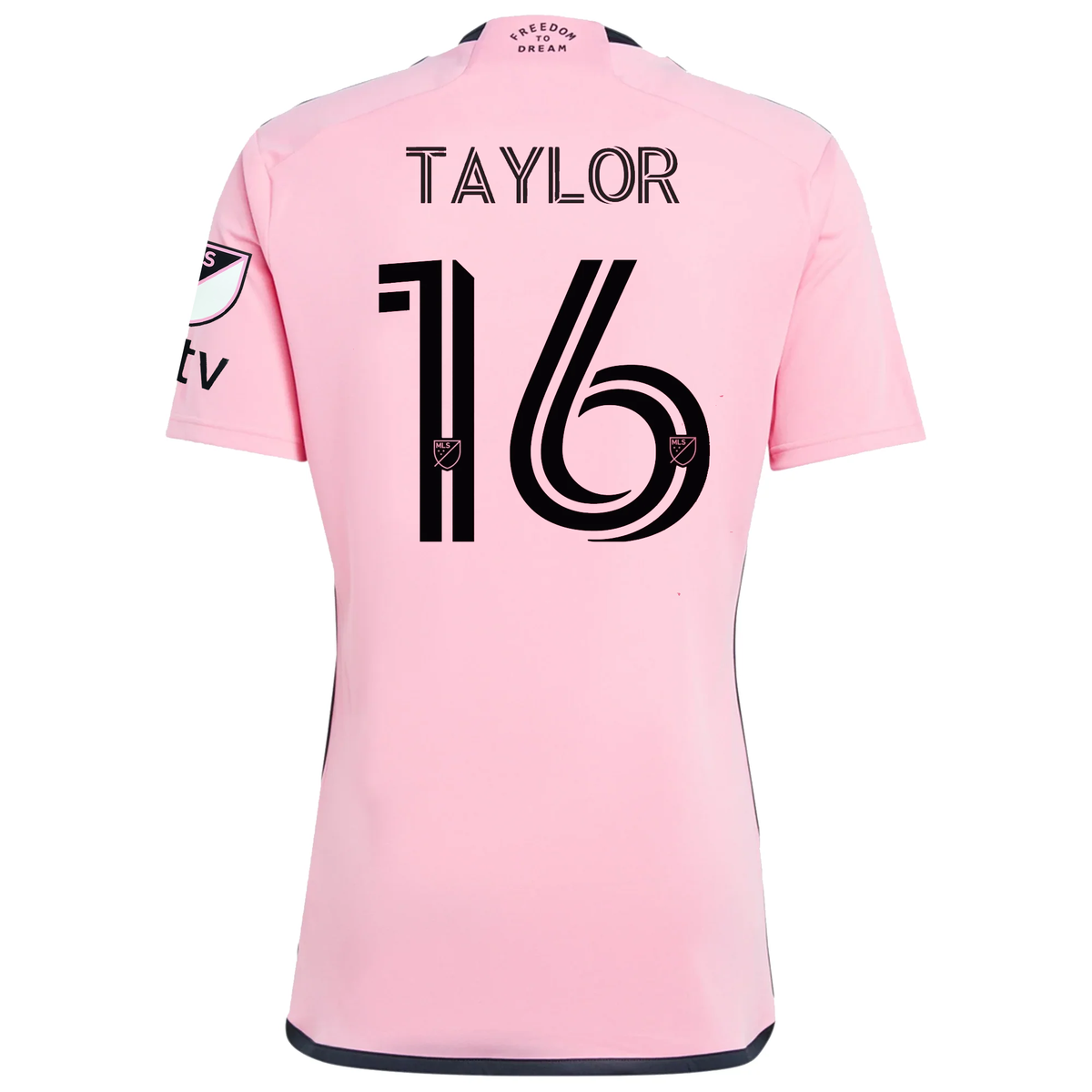 adidas Inter Miami Robert Taylor Royal Caribbean Home Jersey w/ MLS + Apple TV Patches 24/25 (Easy Pink)