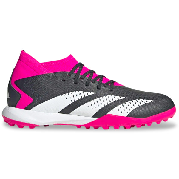 adidas Predator Accuracy.3 Turf Soccer Shoes (Core Black/Team Shock Pink)